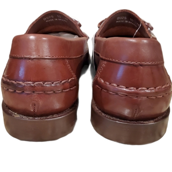 NEW G.H. Bass Cognac Esther Kiltie Tassle Leather Loafer - Picture 4 of 7